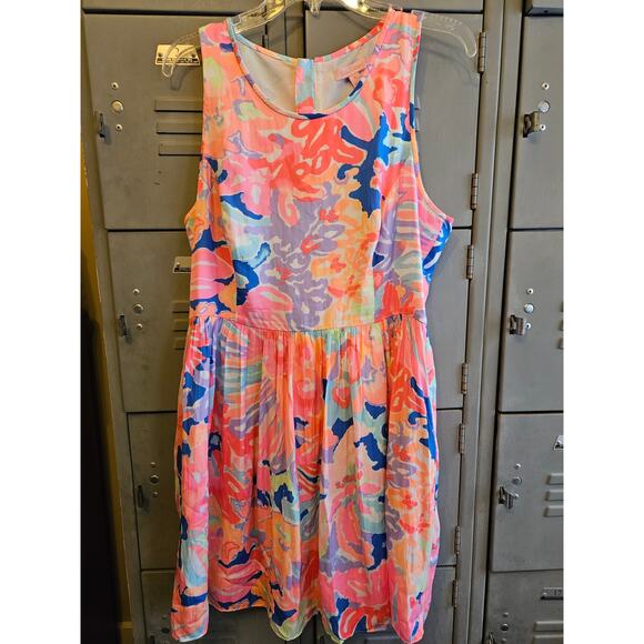 Lilly Pulitzer ladies multicolor dress size 12 NWT Kassia Playa Hermosa - Picture 2 of 6